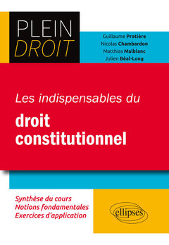 Cover of the book Les indispensables du droit constitutionnel