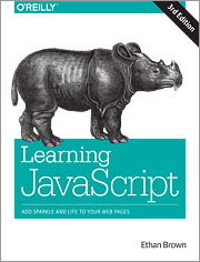Couverture de l’ouvrage Learning JavaScript, 3e