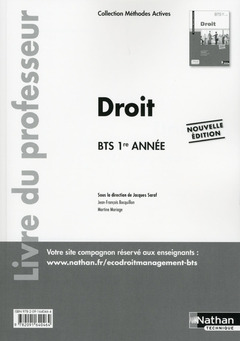 Cover of the book Droit - BTS 1re année 