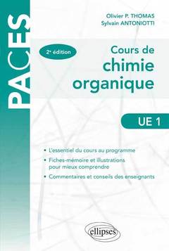 Couverture de l’ouvrage UE1 - Cours de chimie organique - 2e édition