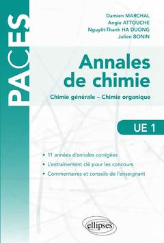 Couverture de l’ouvrage UE1 - Annales de chimie