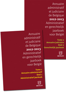 Couverture de l’ouvrage Annuaire administratif et judiciaire de Belgique 2012-2013 - 2 tomes