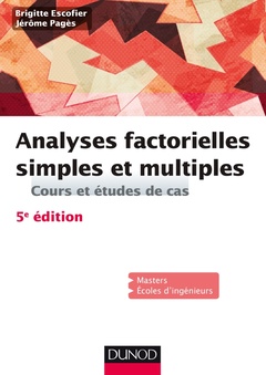 Cover of the book Analyses factorielles simples et multiples - 5e éd. - Cours et études de cas