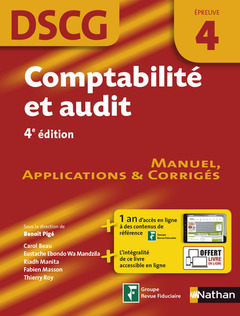 Cover of the book Comptabilité et audit - DSCG épreuve 4 