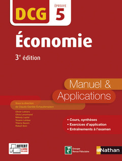 Couverture de l’ouvrage Economie - DCG épreuve 5  