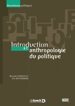 Couverture de l’ouvrage Introduction à l'anthropologie du politique