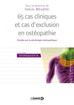 Couverture de l’ouvrage 65 cas cliniques et cas d'exclusion en ostéopathie