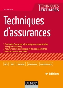 Cover of the book Techniques d'assurances - 4e éd.
