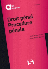 Couverture de l’ouvrage Droit pénal, procédure pénale. 9e éd.