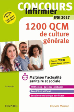 Cover of the book Concours Infirmier - 1 200 QCM de Culture générale - IFSI 2017