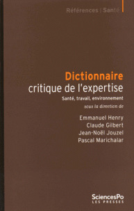 Couverture de l’ouvrage Dictionnaire critique de l'expertise