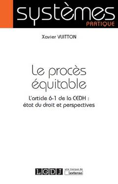 Cover of the book Le procès équitable