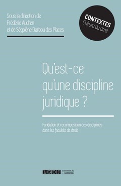 Cover of the book QU'EST-CE QU'UNE DISCIPLINE JURIDIQUE ?