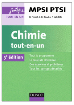 Cover of the book Chimie tout-en-un MPSI-PTSI - 3e éd.