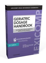 Couverture de l’ouvrage Geriatric Dosage Handbook