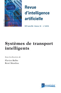 Couverture de l’ouvrage Revue d'intelligence artificielle RSTI série RIA Volume 30 N° 3/Mai-Juin 2016