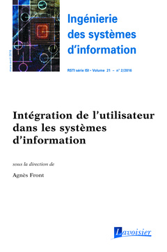 Couverture de l’ouvrage Ingénierie des systèmes d'information RSTI série ISI Volume 21 N° 2/Mars-Avril 2016