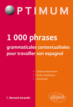 Couverture de l’ouvrage 1000 phrases grammaticales contextualisées pour travailler son espagnol (niveau B2-C1)