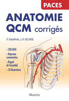 Couverture de l’ouvrage Anatomie QCM corrigés