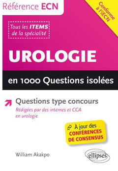 Couverture de l’ouvrage Urologie en 1000 Questions isolées