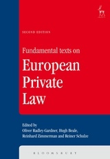 Cover of the book Fundamental Texts on European Private Law