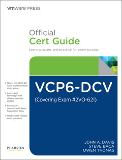 Cover of the book VCP6-DCV Official Cert Guide (Exam #2V0-621) (3rd Ed)