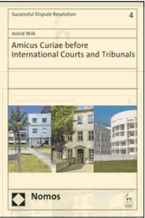 Couverture de l’ouvrage Amicus Curiae Before International Courts and Tribunals