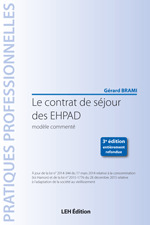 Cover of the book Le contrat de séjour des EHPAD 3e édition