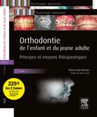 Couverture de l’ouvrage Orthodontie de l'enfant et du jeune adulte - Pack 2 tomes