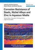 Couverture de l’ouvrage Corrosion Resistance of Steels, Nickel Alloys, and Zinc in Aqueous Media