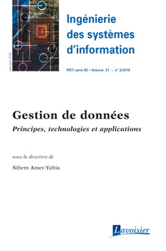 Cover of the book Ingénierie des systèmes d'information RSTI série ISI Volume 21 N° 3/Mai-Juin 2016