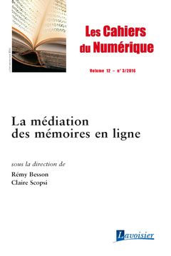 Cover of the book Les cahiers du numérique Volume 12 N° 3/Juillet-Septembre 2016