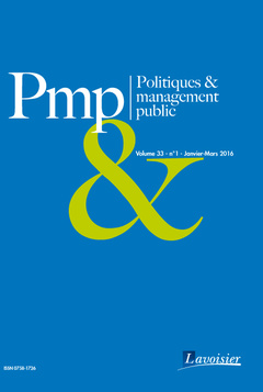 Couverture de l’ouvrage Politiques & management public