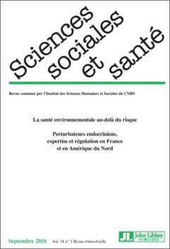 Cover of the book Revue sciences sociales et santé - Volume 34 n°3 - Septembre 2016