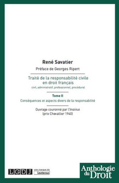 Couverture de l’ouvrage TRAITÉ DE LA RESPONSABILITÉ CIVILE EN DROIT FRANÇAIS