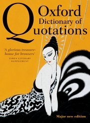 Couverture de l’ouvrage Oxford Dictionary of Quotations
