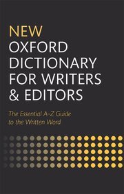 Couverture de l’ouvrage New Oxford Dictionary for Writers and Editors