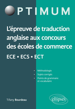 Couverture de l’ouvrage L'épreuve de traduction anglaise aux concours des écoles de commerce ECE - ECS - ECT