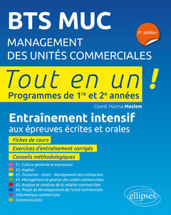 Couverture de l’ouvrage BTS MUC (Management des unités commerciales) - 2e édition