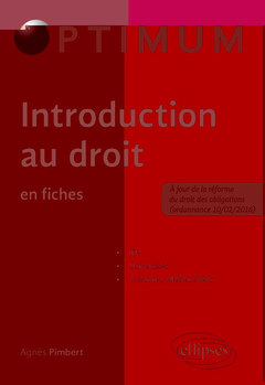 Cover of the book Introduction au droit en fiches
