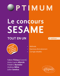 Cover of the book Le concours SESAME - 3e édition