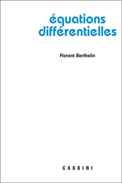 Cover of the book Equations différentielles