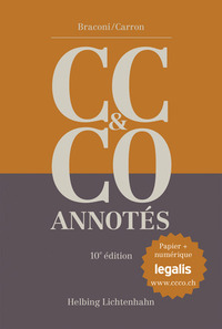Cover of the book Code civil suisse et Code des obligations annotés - CC & CO (papier + numérique)