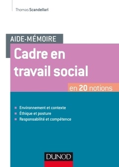 Cover of the book Aide-mémoire - Cadre en travail social - En 20 notions