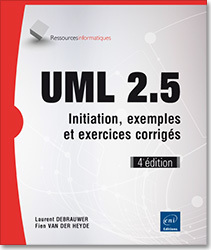 Cover of the book UML 2.5 - Initiation, exemples et exercices corrigés (4e édition)