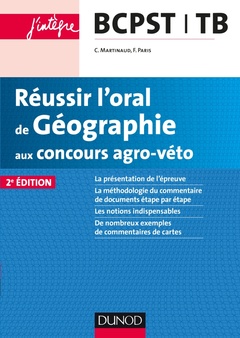 Couverture de l’ouvrage Réussir l'oral de Géographie aux concours agro-véto - 2ed