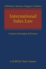 Couverture de l’ouvrage International Sales Law 