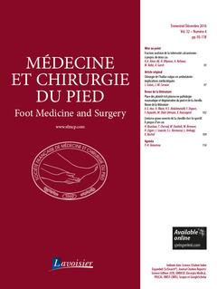 Cover of the book Médecine et chirurgie du pied Vol. 32 N° 4 - Décembre 2016
