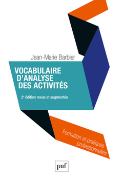 Couverture de l’ouvrage Vocabulaire d'analyse des activités
