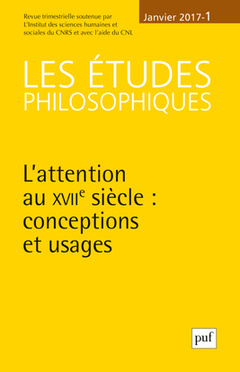 Couverture de l’ouvrage Les etudes philosophiques 2017 n 1 t120